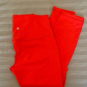 lululemon athletica Bright Red High-Rise Leggings